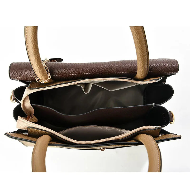 Luxury Bags High-quality 2Piece Set Women Bags Fashion Ladies Handbags Crossbody Messenger Bag Sac