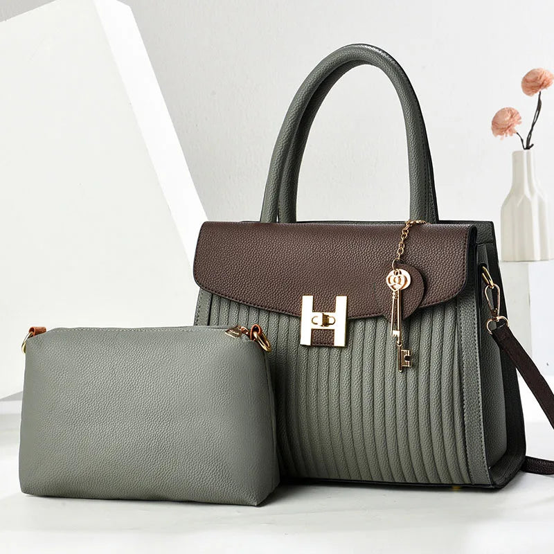 Luxury Bags High-quality 2Piece Set Women Bags Fashion Ladies Handbags Crossbody Messenger Bag Sac