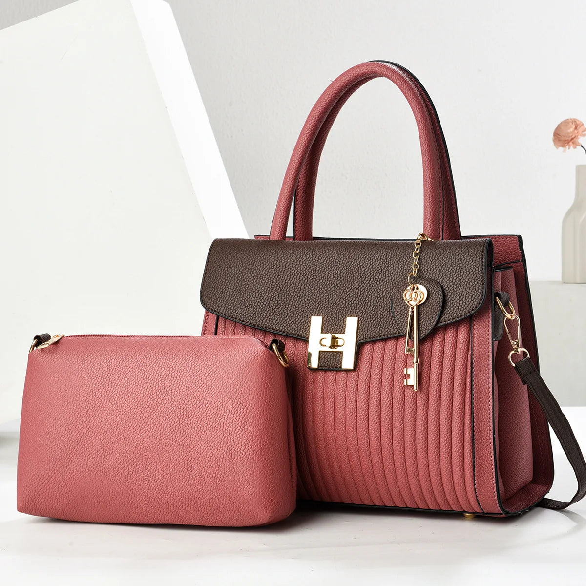 Luxury Bags High-quality 2Piece Set Women Bags Fashion Ladies Handbags Crossbody Messenger Bag Sac
