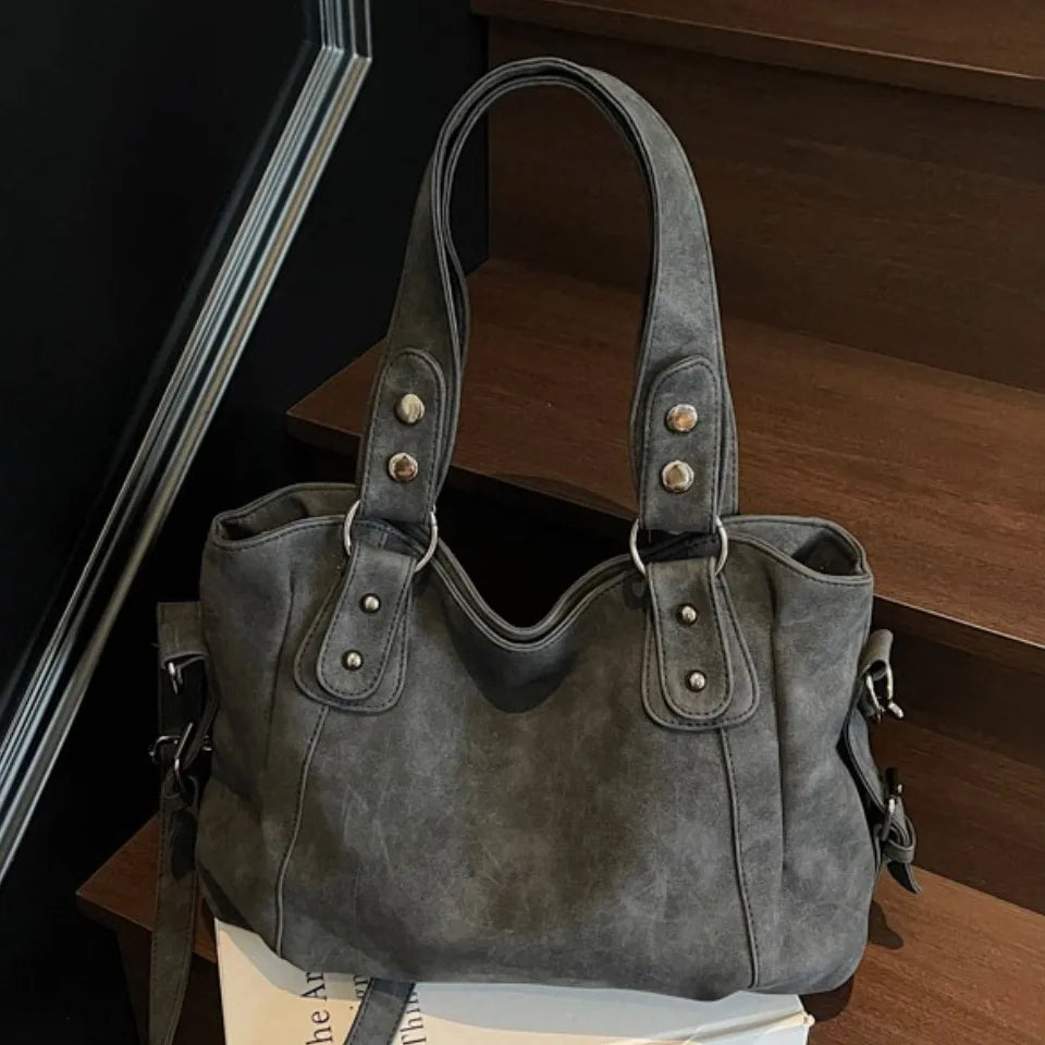 Winter Women's Soft Suede Leather Shoulder Hand Bags for Women Luxury Lazy Commuting Handbags Women Bags Deisgner Large Capacity
