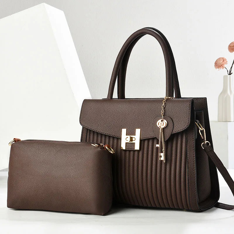 Luxury Bags High-quality 2Piece Set Women Bags Fashion Ladies Handbags Crossbody Messenger Bag Sac